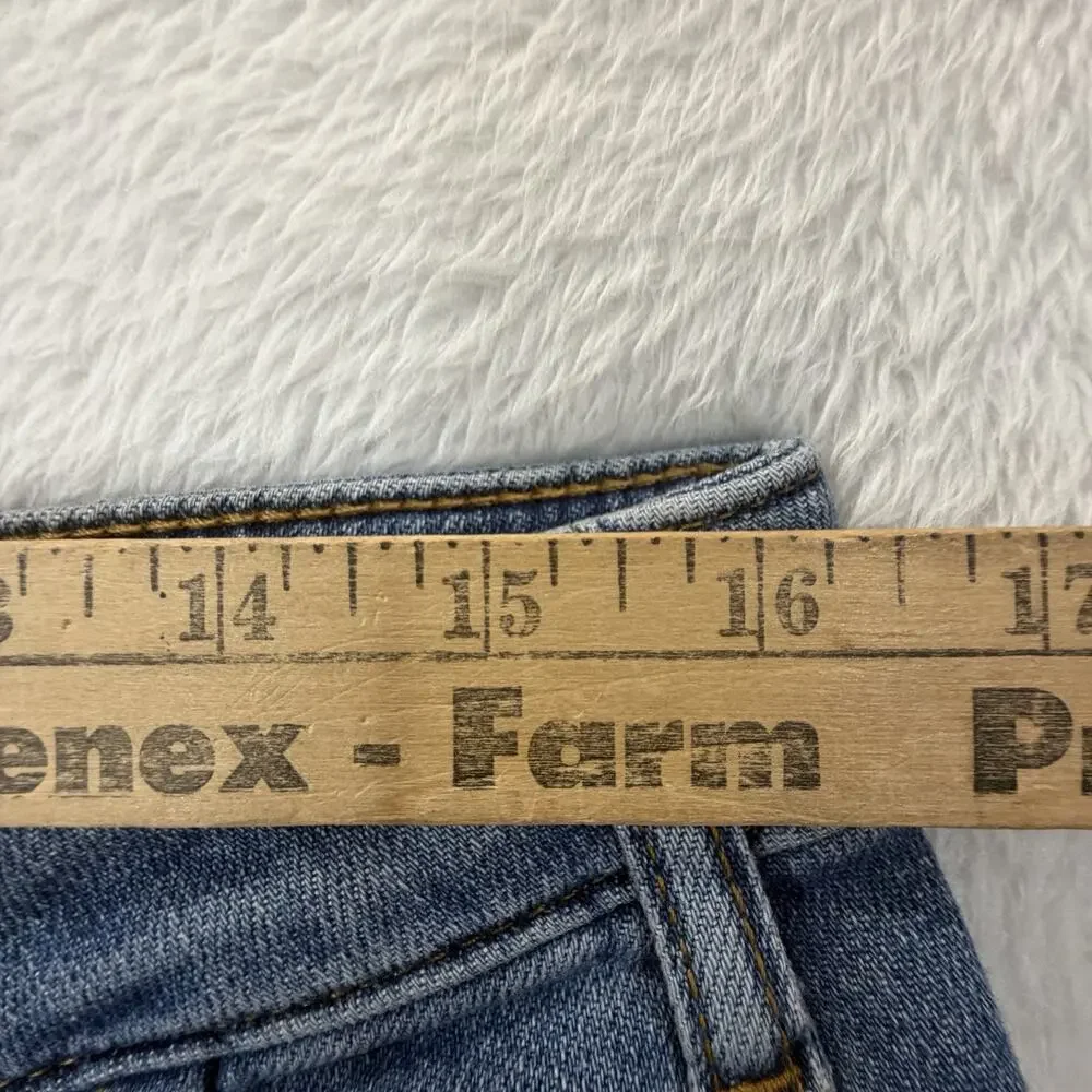Anthropologie The Kenna High Rise Heritage Barrel Jeans w Hearts by Pilcro Sz 31 - Picture 8 of 15